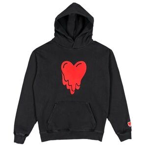 Emotionally Unavailable unisex heart logo hoodie